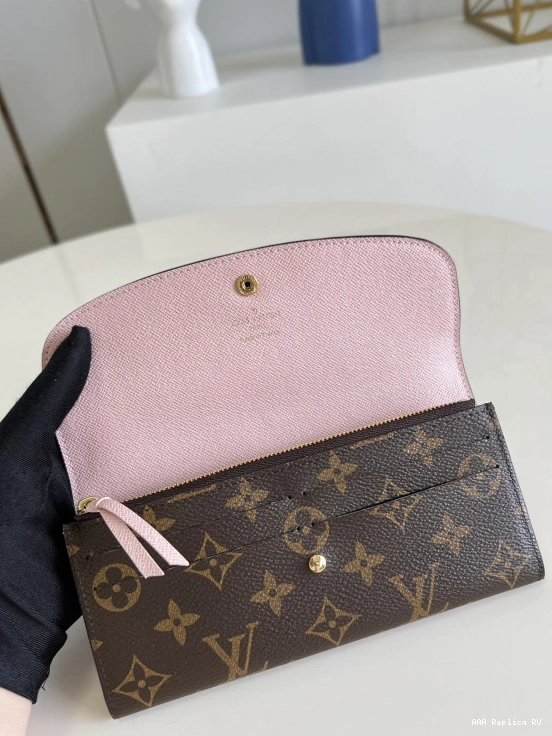 Aaa replica bags wallet VUITTON LOUIS EMILIE 0809